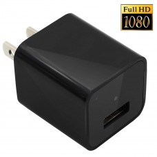 OkaeYa.com HD 1080P Mini Pinhole Charging Hidden Audio/Video Camera Power Adapter with Motion Detection and Loop Recording